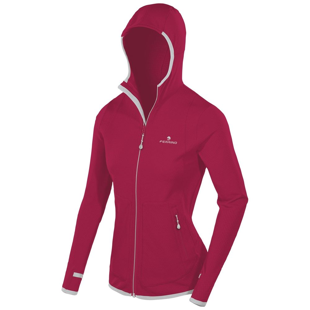 Damenjacke Ciclamino M für Alpinismus Trekking mit Kapuze und Taschen