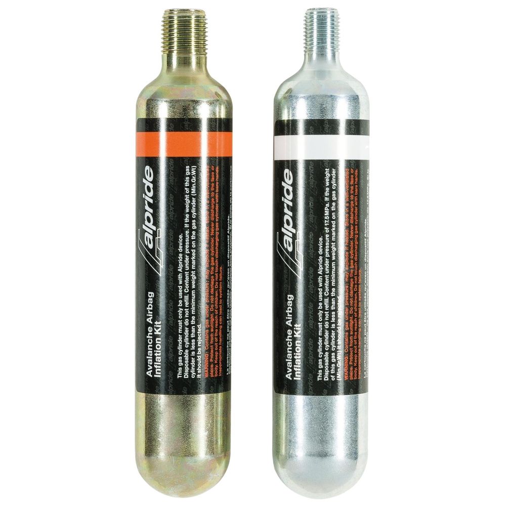 Alpride 1C02 1 Argon Kartuschen Set für Bergsteigen und Skitouren