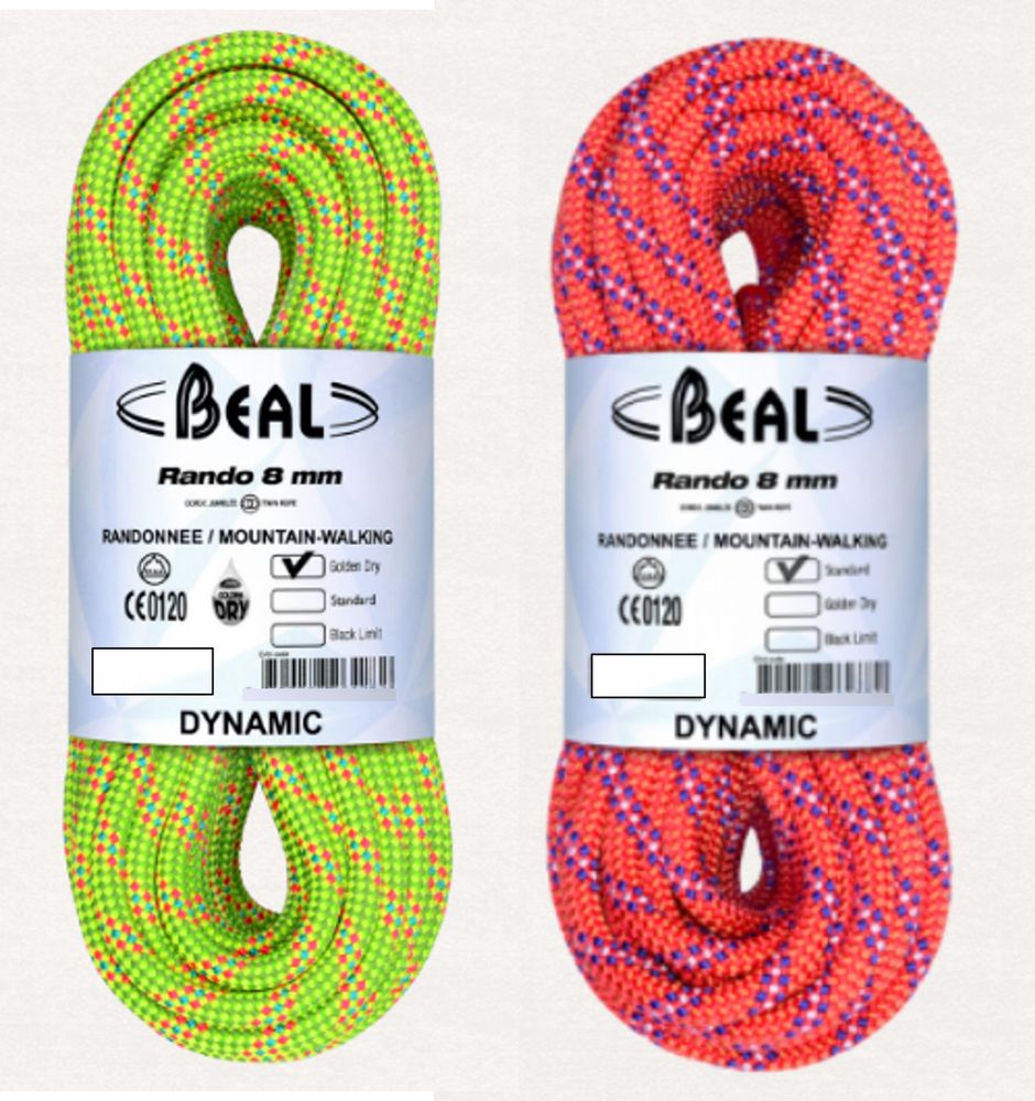 Beal Rando 48m -8mm - Gletscherseil, Zwilingsseil (B-Ware)