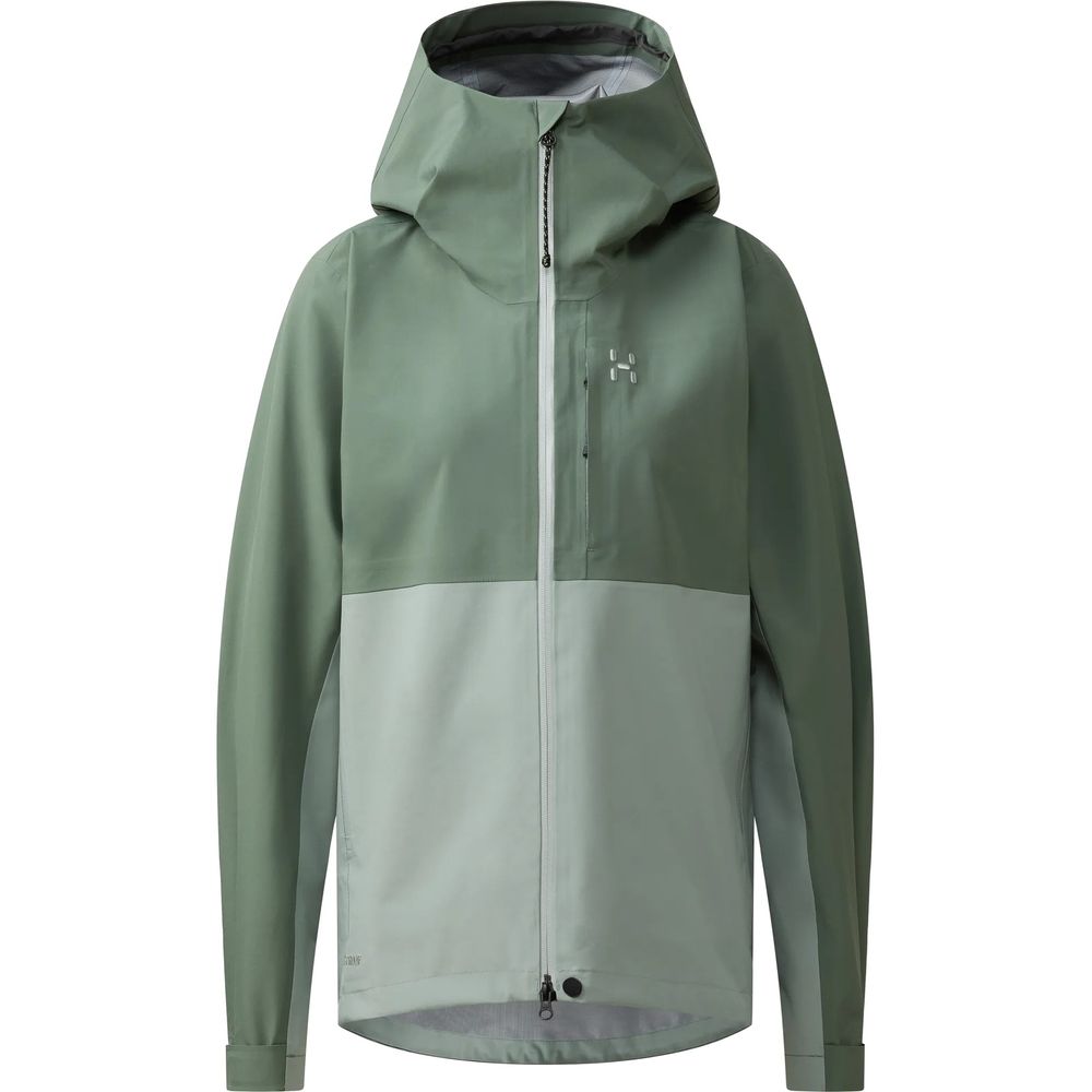 Haglöfs Damen Chlorophyll Green/Dew Green Front Proof Ii Jacket Women - Hardshelljacke
