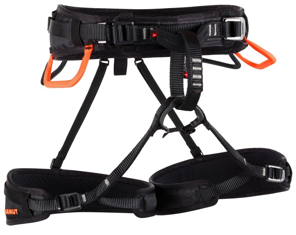 Mammut Klettergurt Ophir 4 Slide Black-Safety Orange Gurtart - Hüftgurt Gurtgröße - M - XL Gurtfarbe - Black - Orange