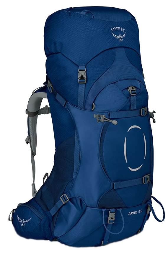 Womens Ariel 55 - Trekkingrucksack Gr 52 l - XS S blau