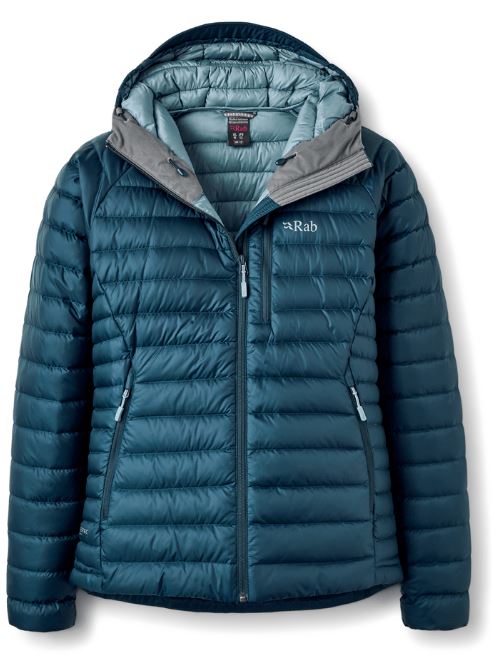 Daunenjacke  mit Kapuze, Damen Rab Microlight Alpine