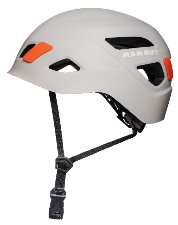 Mammut Kletterhelm Skywalker 30 grey Kletterhelmgewicht - 321 - 340g Kletterhelmfarbe - Grau Kletterhelmgröße (Kopfumfang) - ~ 53 - 61 cm