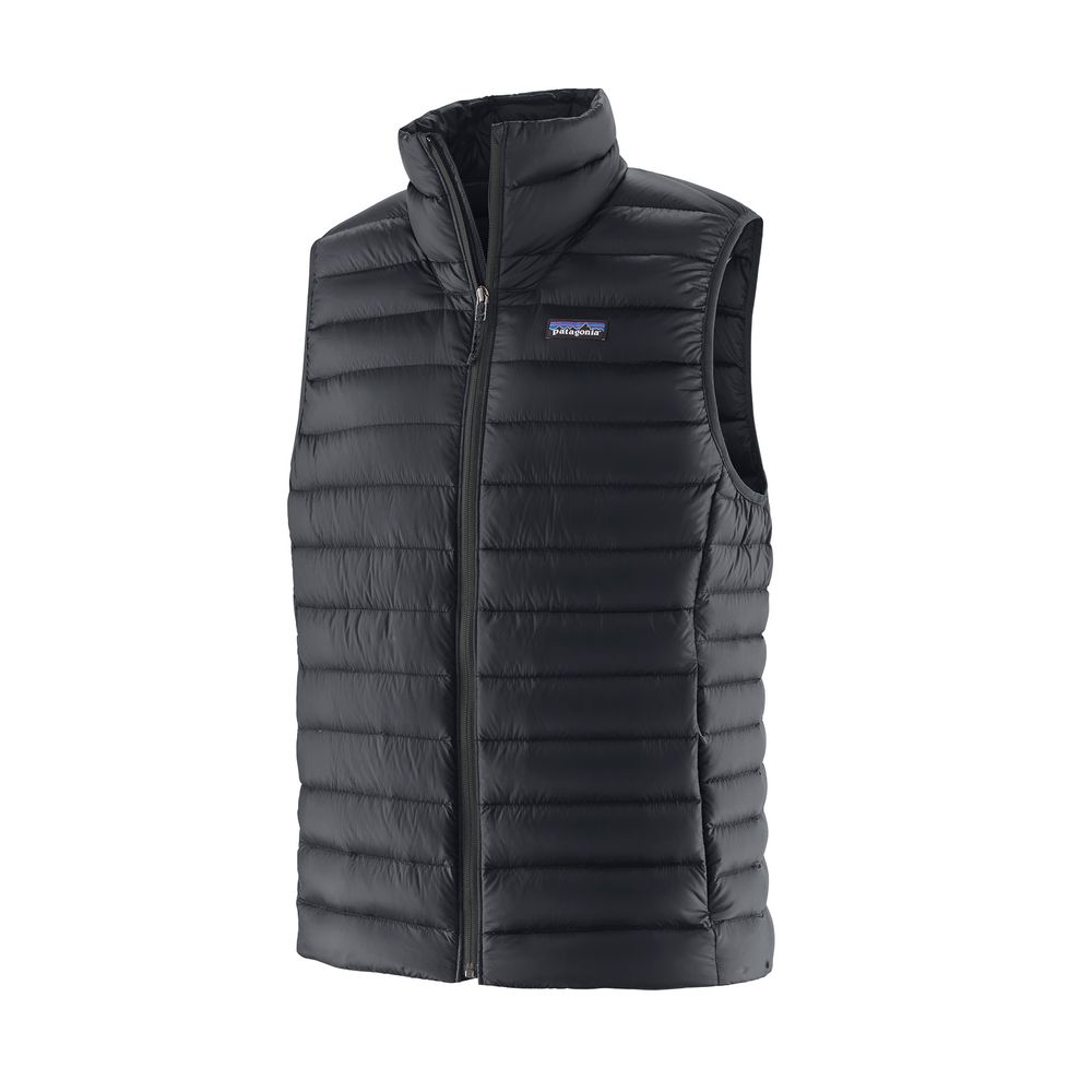 Down Sweater Vest - Daunenweste Gr XS schwarz grau