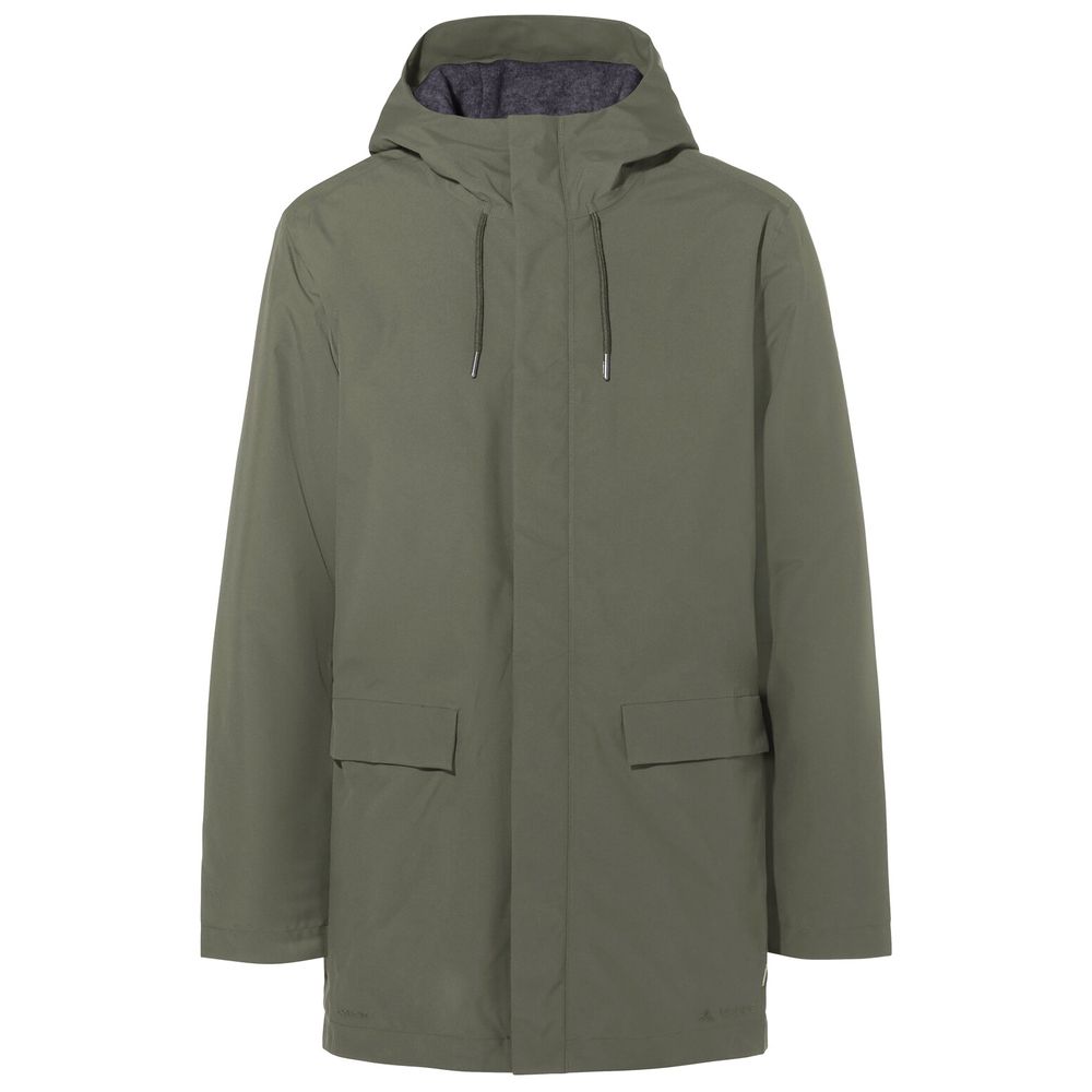 VAUDE Herren Coreway Parka, warme PrimaLoft® Wattierung, wasser- und winddicht, atmungsaktiv, khaki, S