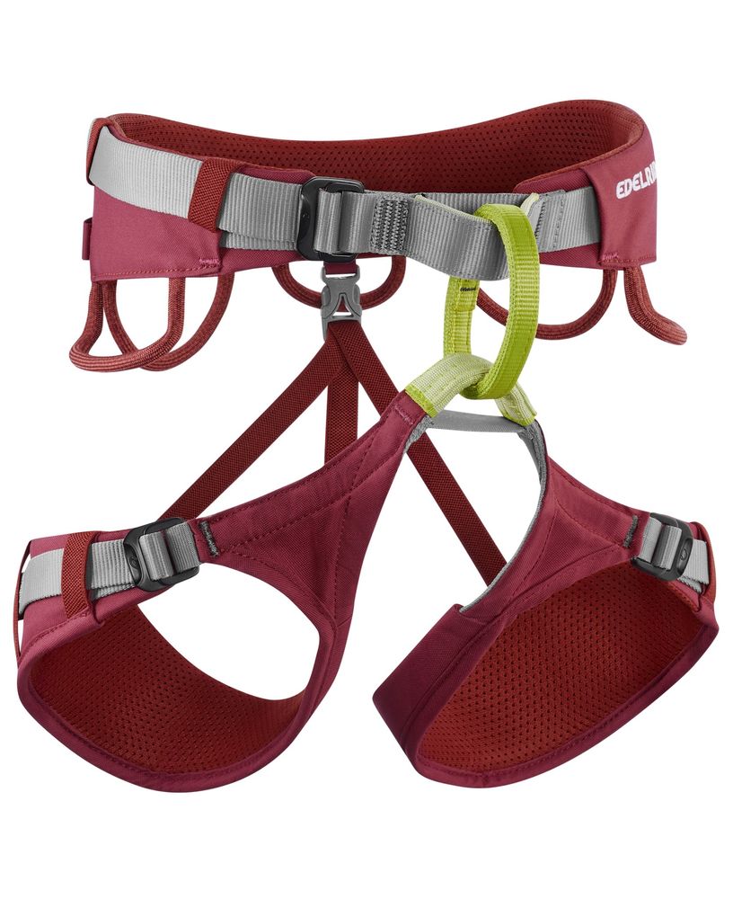 Damen Klettergurt Jayne IV XS Rhabarber Rot Allround Alpin Klettersteig