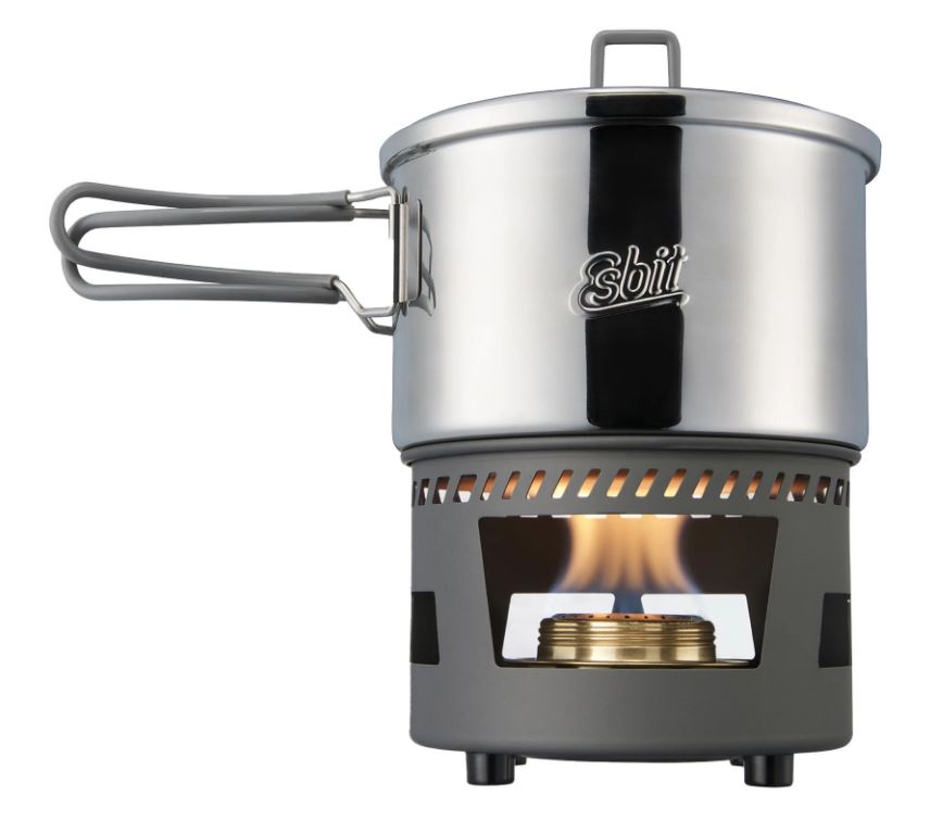 Esbit Spiritus-Kochset, 1500 ml, Edelstahl  - Spirituskocher
