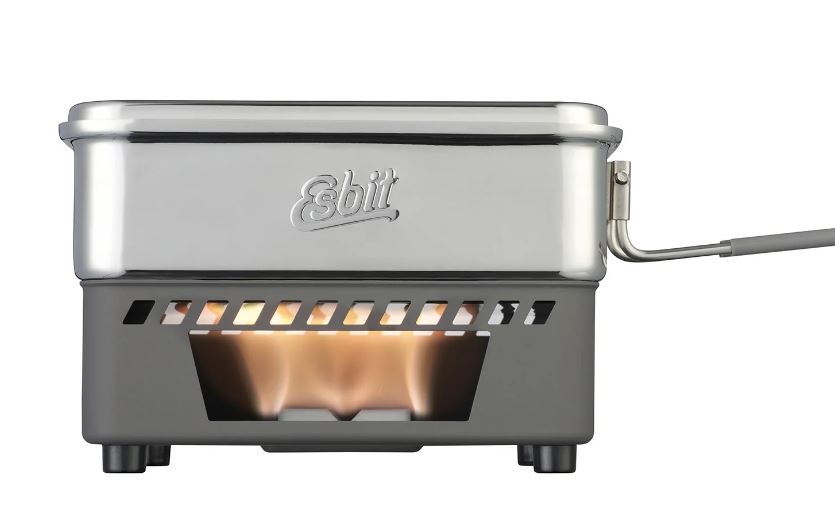 ESBIT Trocken Brennstoff Kochset Campingkocher Outdoor Kocher Topf Set Edelstahl