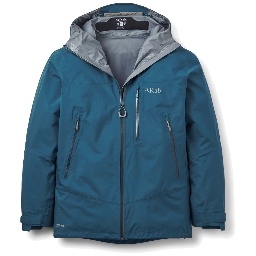 Rab Unisex Tempest Blue Downpour Mountain Jacket - Hardshelljacke