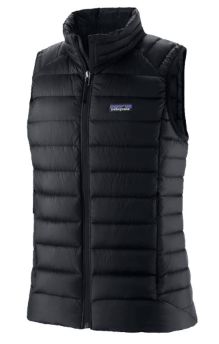 Womens Down Sweater Vest - Daunenweste Gr XS schwarz