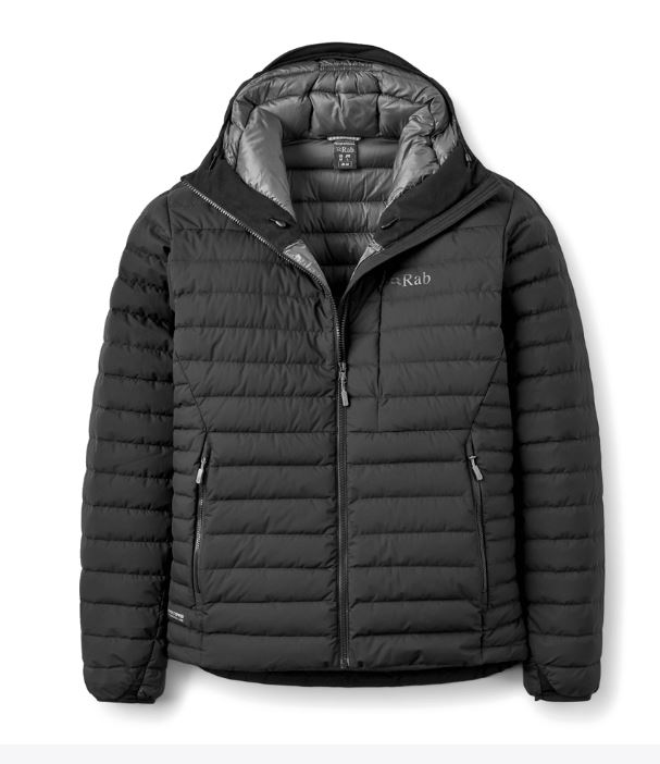 Daunenjacke  mit Kapuze Rab Microlight Windstopper
