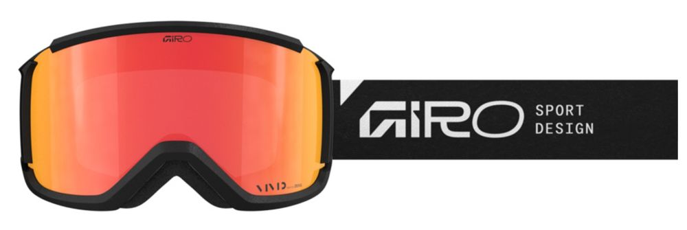 Giro Revolt (Color: Stacked black - Lens: vivid ember/vivid infrared) - Skibrille