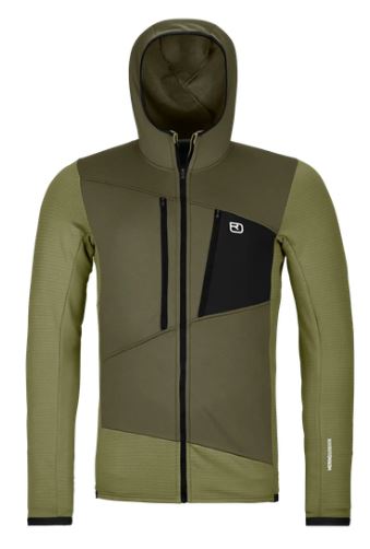 ORTOVOX Herren Fleecejacke Grid Hoodie olive | S