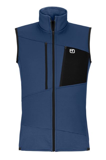 Ortovox Fleece Grid Vest M – Fleece Weste Herren