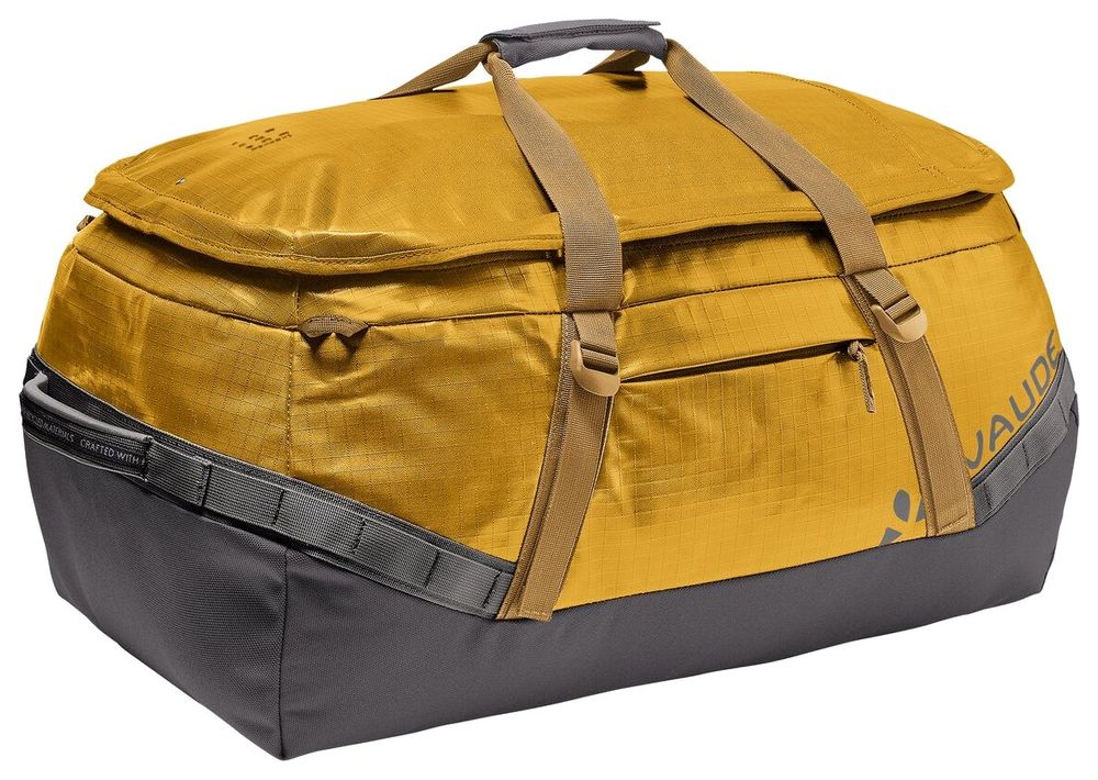 VAUDE Reisetasche wasserabweisend Kompressionsriemen gelb