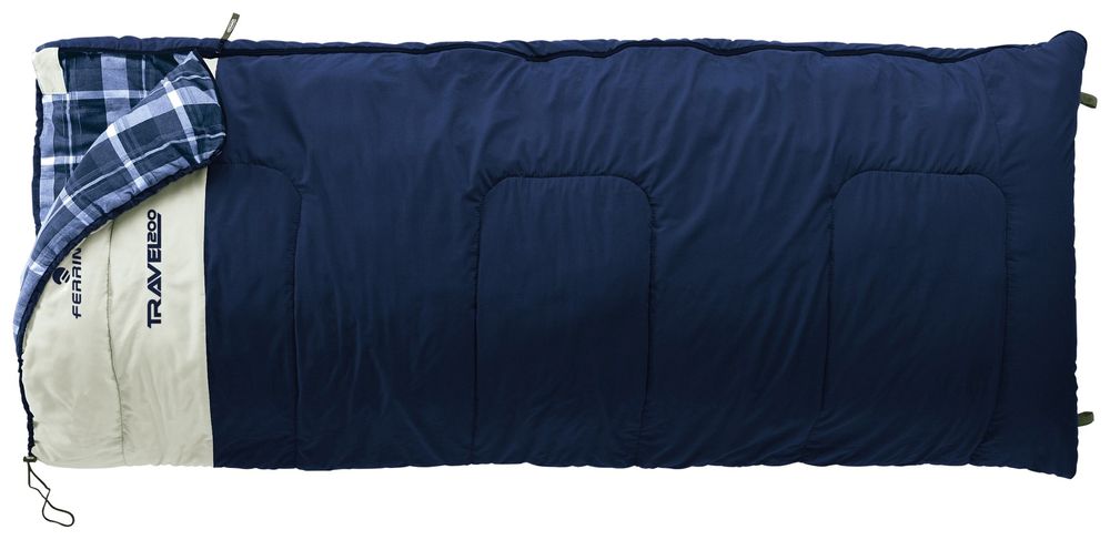 Schlafsack Travel 200 Blau aufklappbar und kombinierbar 200x90 cm