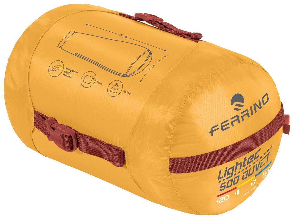 Lightec 500 Duvet RDS Daun Schlafsack für Bergsteigen und Trekking