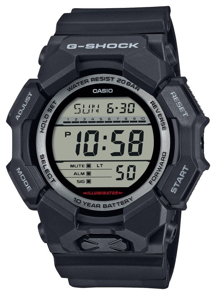 Casio Herren Hellgrau/Schwarz Chronograph G-Shock, (, Silberfarben, Grau), Armbanduhren, Chronograph, Quarzuhr, Armbanduhr,Uhr, Digit... - Bild 7