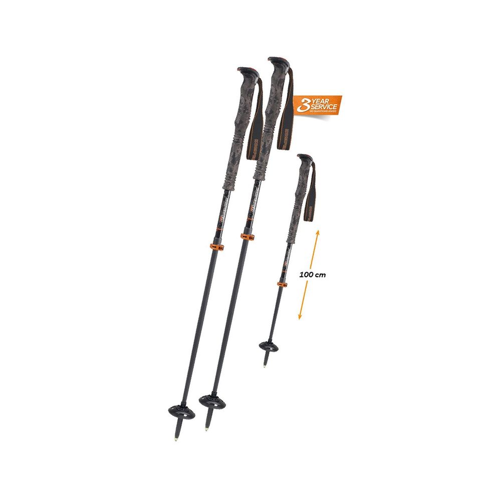 Kinder FREE Touring Stöcke (Größe 105-130CM schwarz)