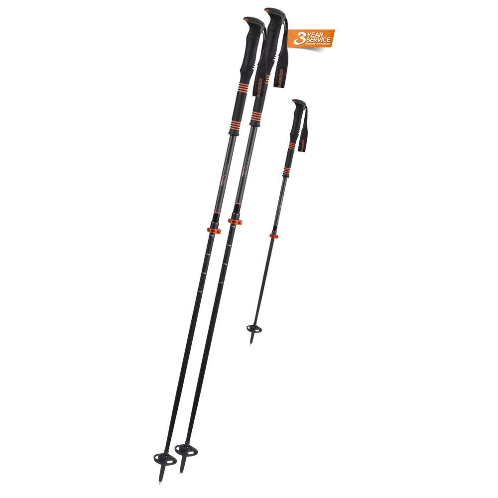 Carbon C2 Ultralight Skitourenstöcke (Schwarz PAAR) Tourenstöcke