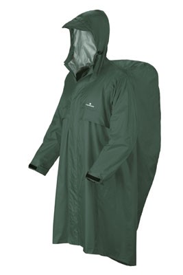 Wasserdichte Trekker-Mantel L XL Grün für Trekking und Reisen