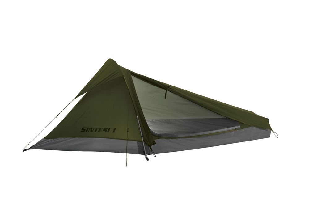 TENT SINTESI 1 Personenanzahl - 1 Person Zeltfarbe - Grün Zeltgewicht - 300 - 1000 g Wassersäule Boden - 0 - 3000 mm