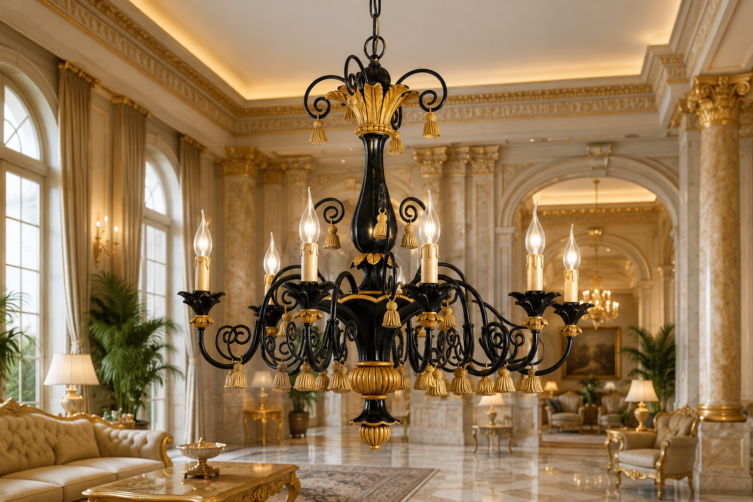 Casa Padrino Luxus Kristall Kronleuchter Barock