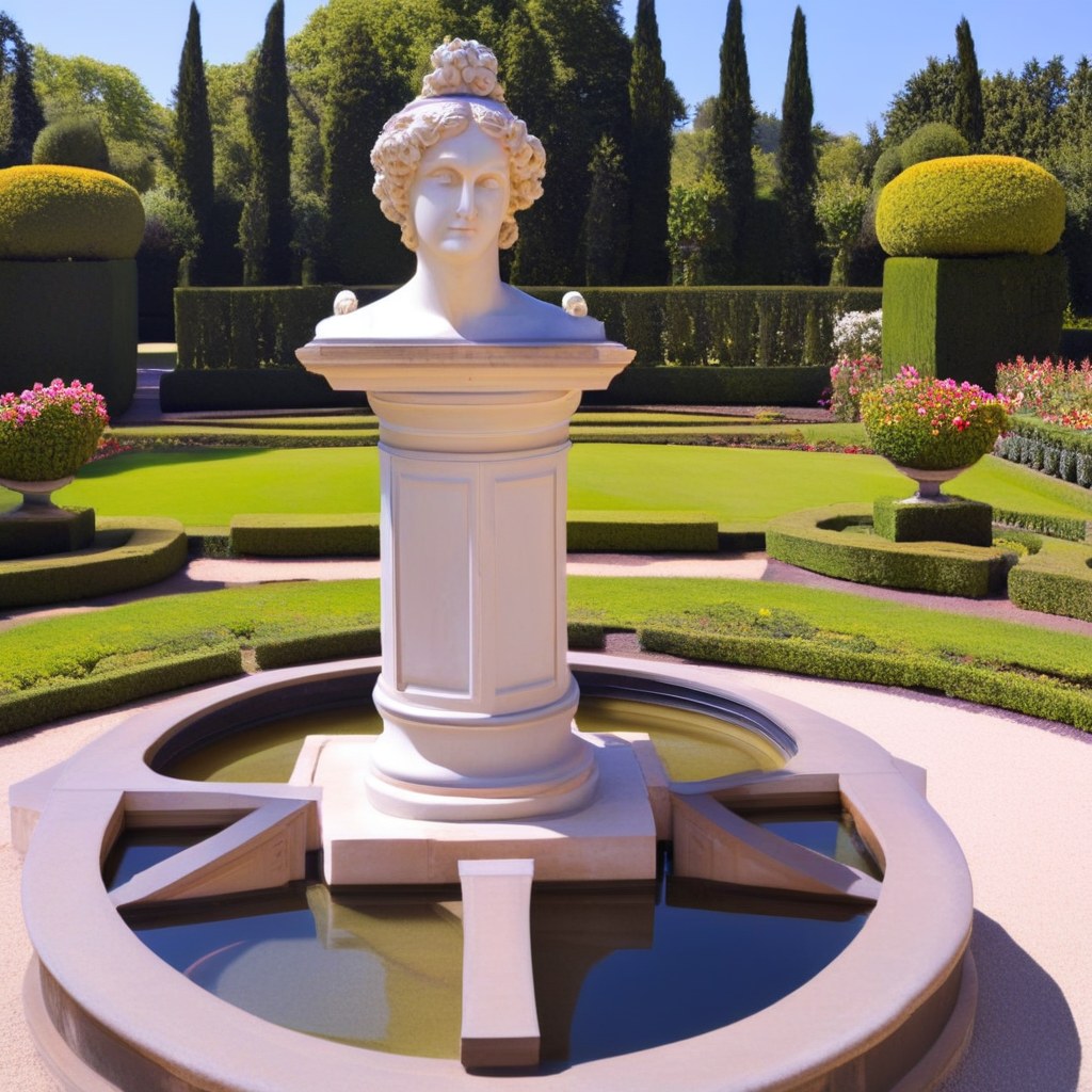 Barockgarten anlegen mit Steinskulpturen und formgeschnittenen Hecken als Gesamtkunstwerk von Casa Padrino