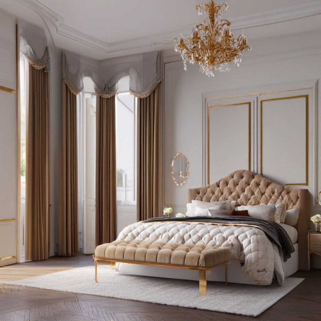 Barockmöbel Bochum: Barock Schlafzimmer mit Himmelbett von Casa Padrino