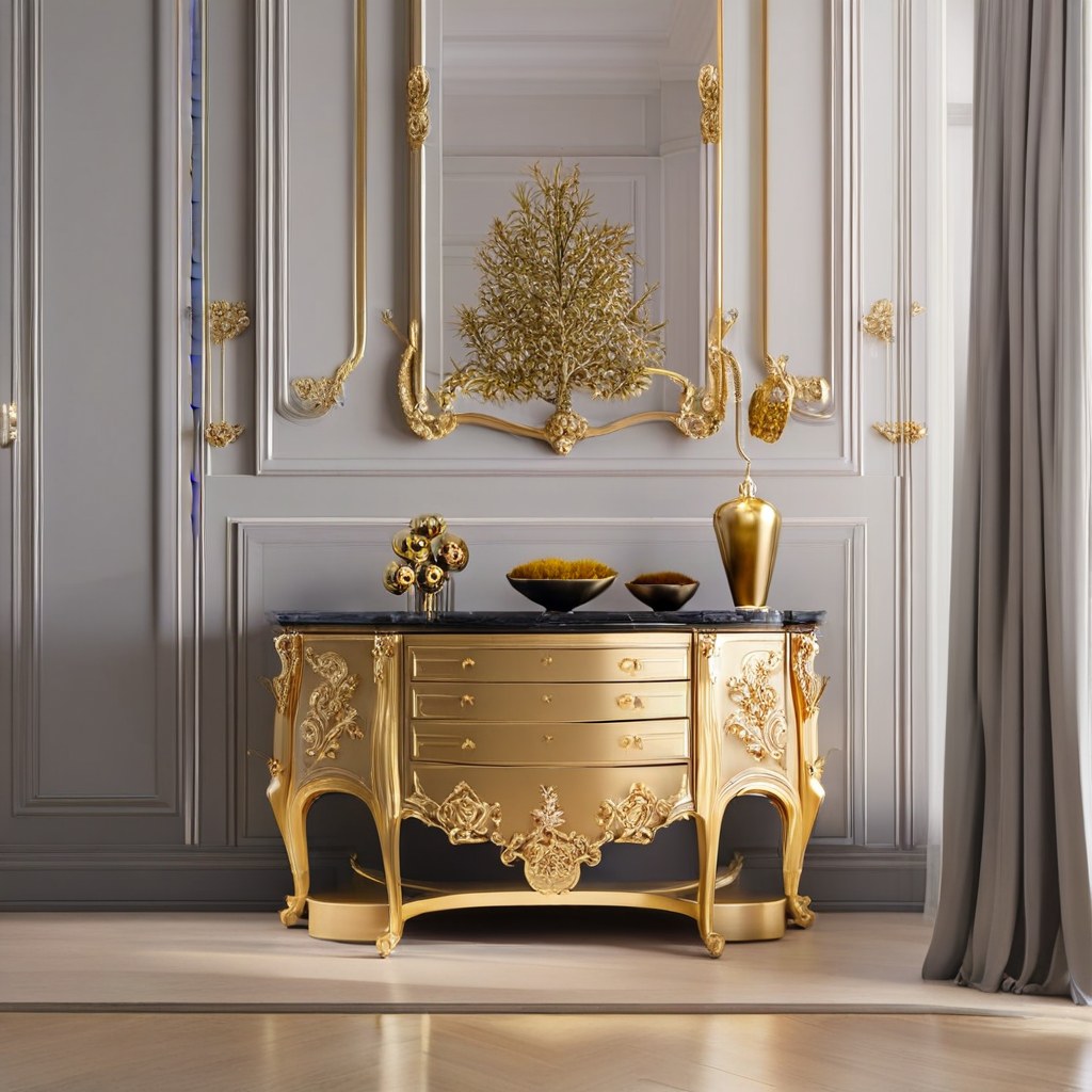 Barockmöbel Castrop-Rauxel: Barock Kommode mit Marmorplatte von Casa Padrino
