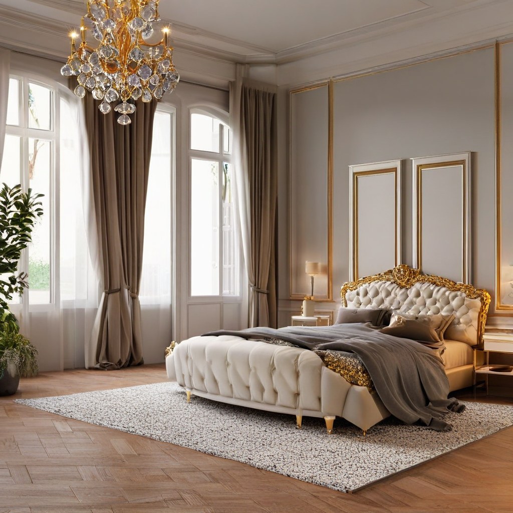 Barockmöbel Frankfurt: Barockes Schlafzimmer in Stadtvilla von Casa Padrino