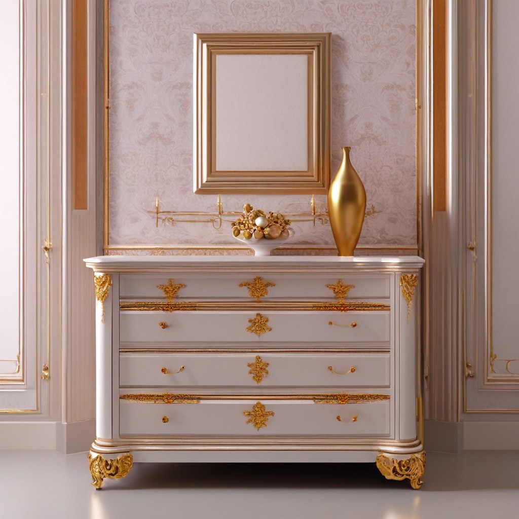 Barockmöbel Gelsenkirchen: Barock Kommode mit Marmorplatte von Casa Padrino