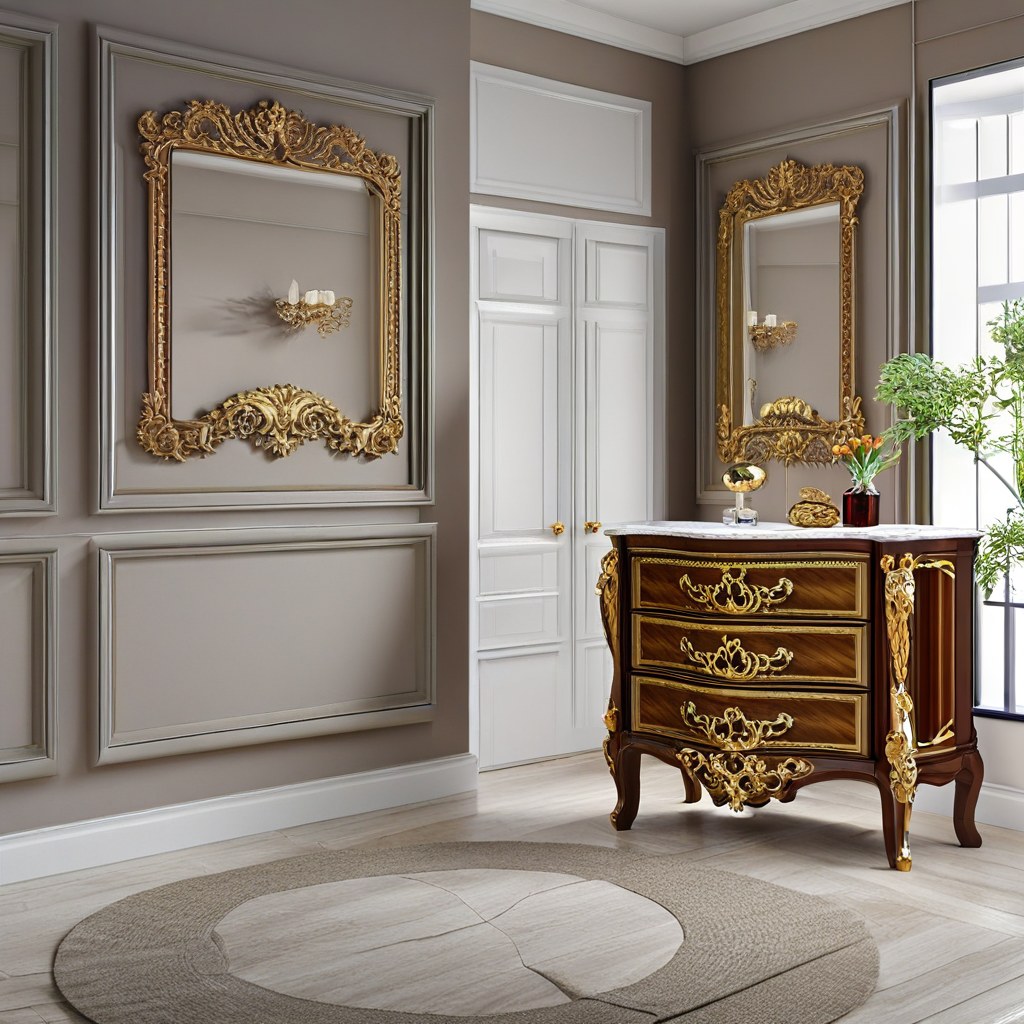 Barockmöbel Herne: Barock Kommode mit Marmorplatte von Casa Padrino