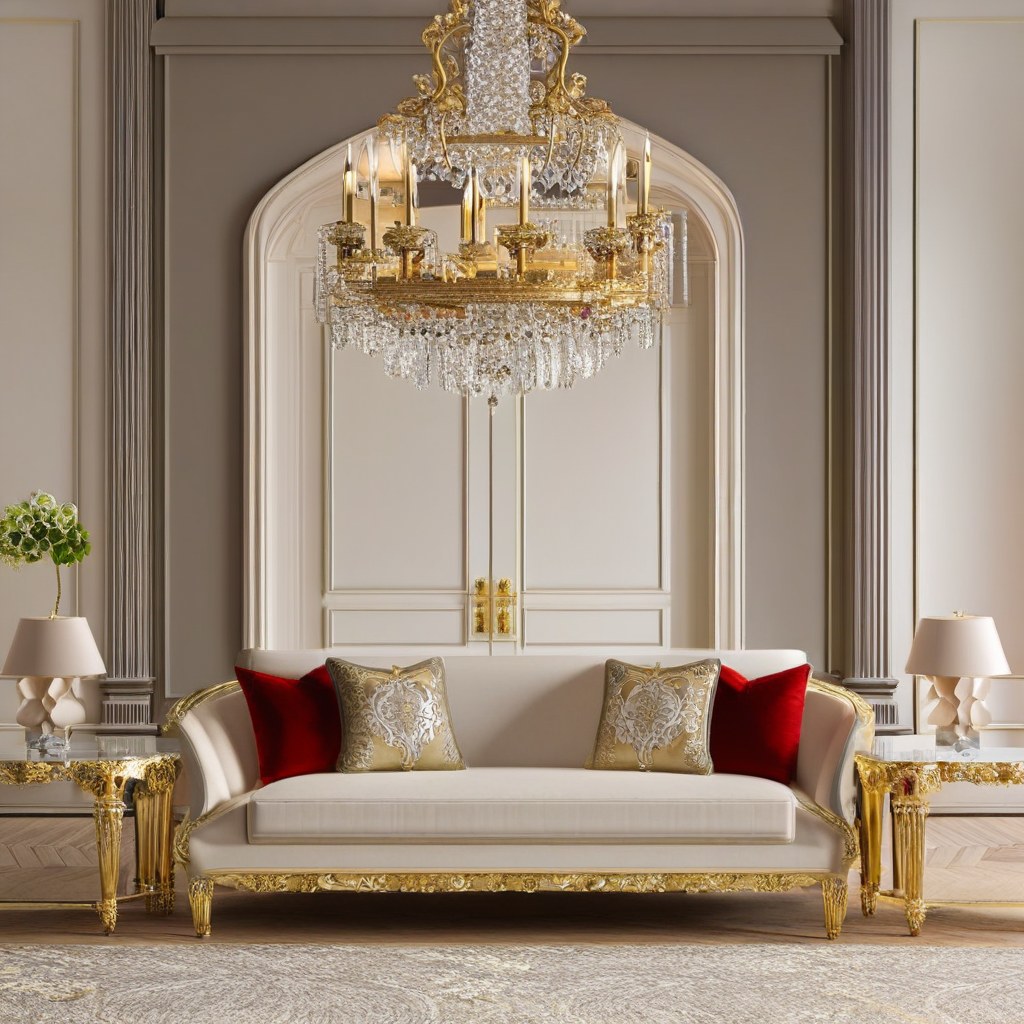 Barockmöbel Wanne-Eickel: Prunkvolles Wohnzimmer mit Barock Sofa von Casa Padrino