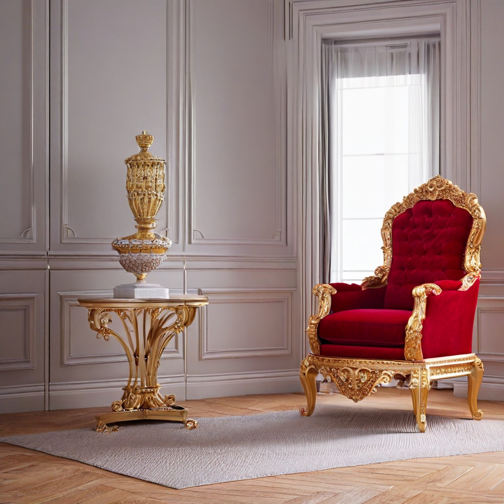 Barockstuhl Berlin: Vergoldeter Barock Thronsessel von Casa Padrino