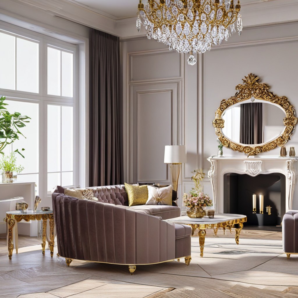 Castello Casa Padrino: Prunkvoller Barock Salon in der Ausstellung in Essen