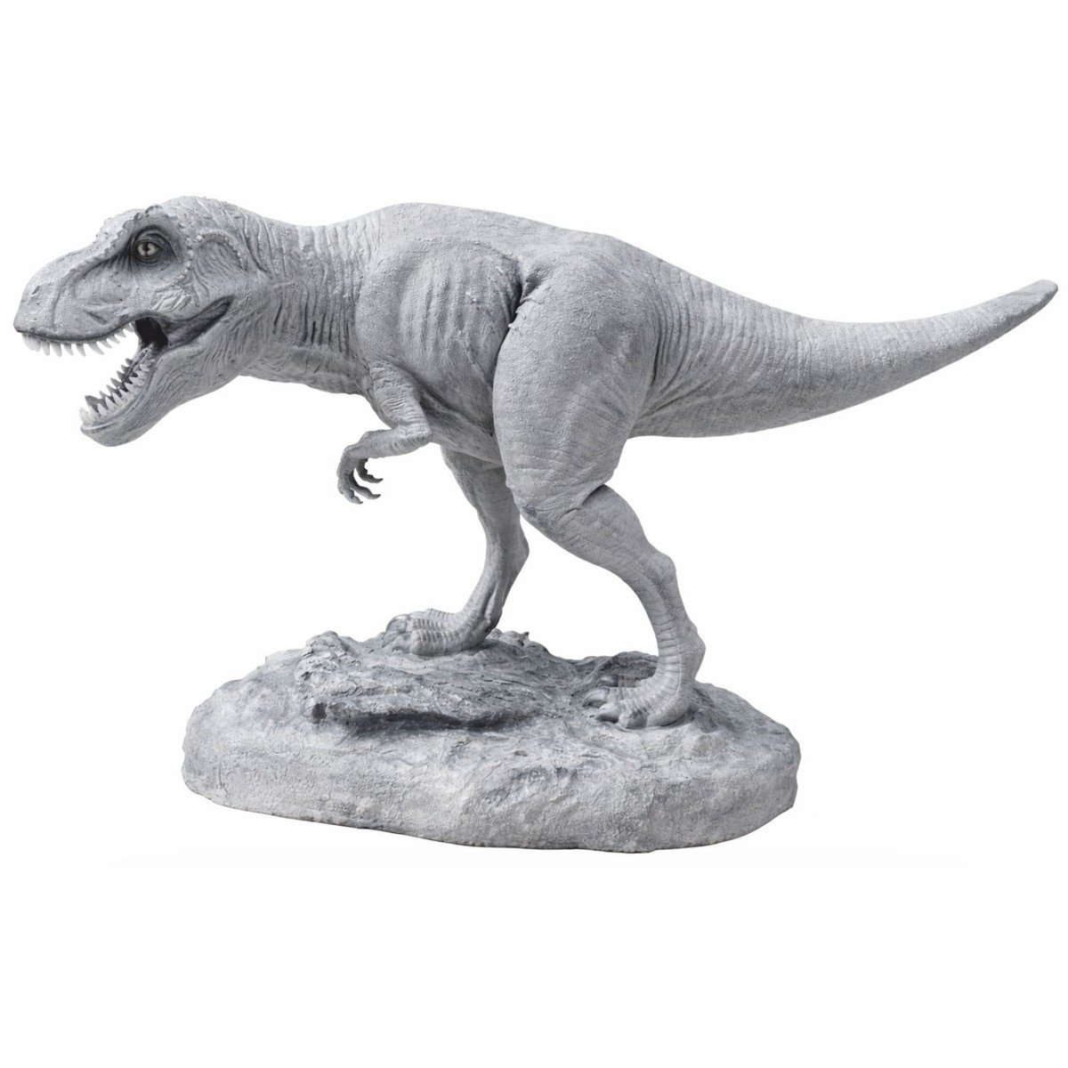 Dinosaurier Figur lebensgroß als T-Rex in Hellgrau mit 450 cm von Casa Padrino