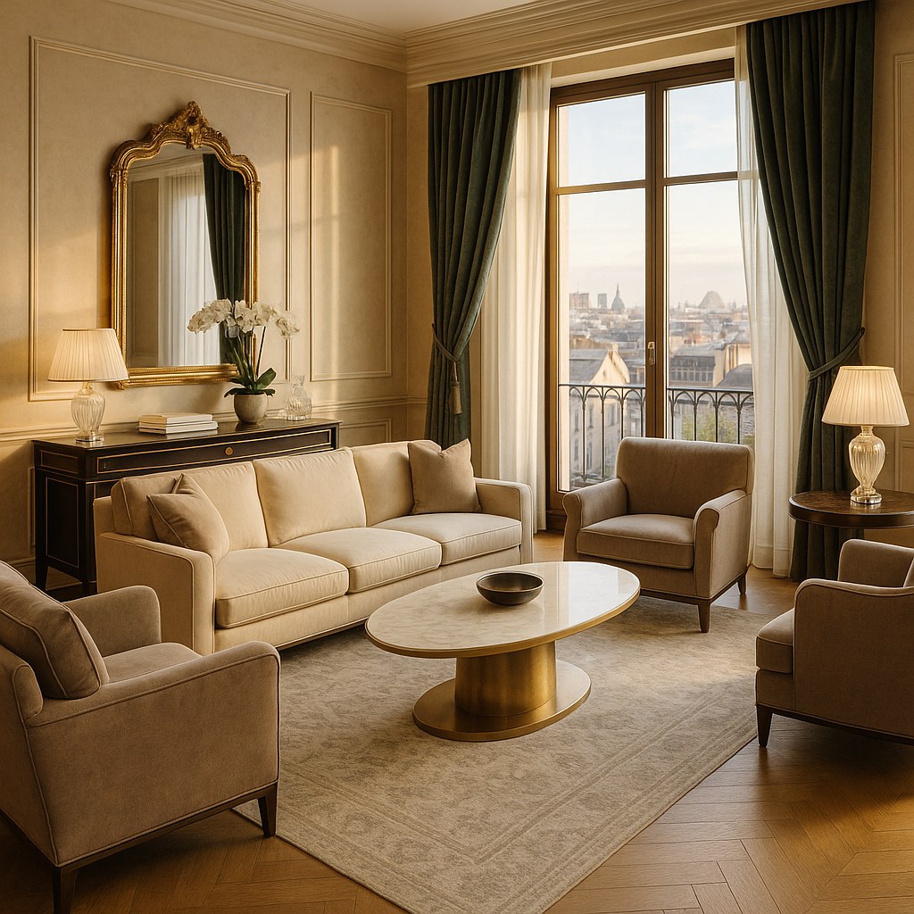 Hochwertige Möbel in einer eleganten Luxushotel Suite von Casa Padrino
