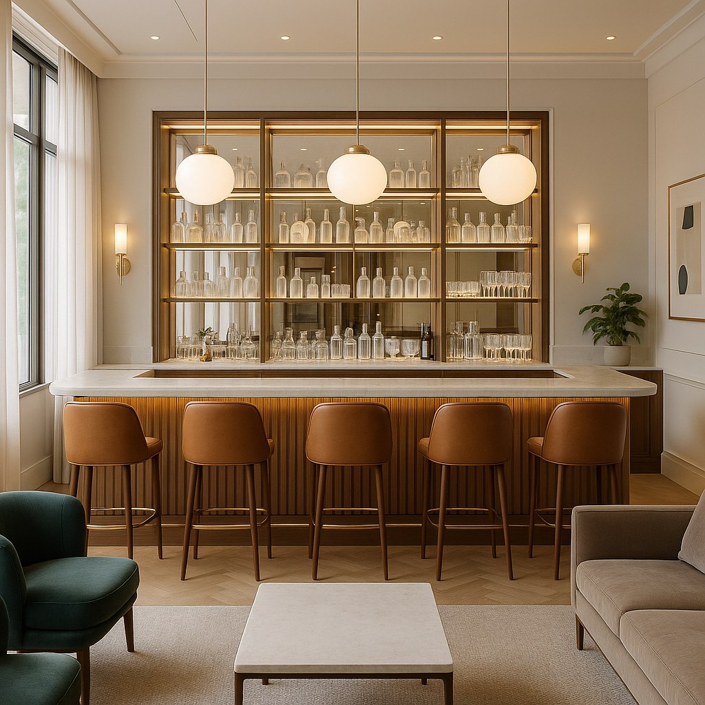 Hotel-Bar mit eleganter Einrichtung von Casa Padrino
