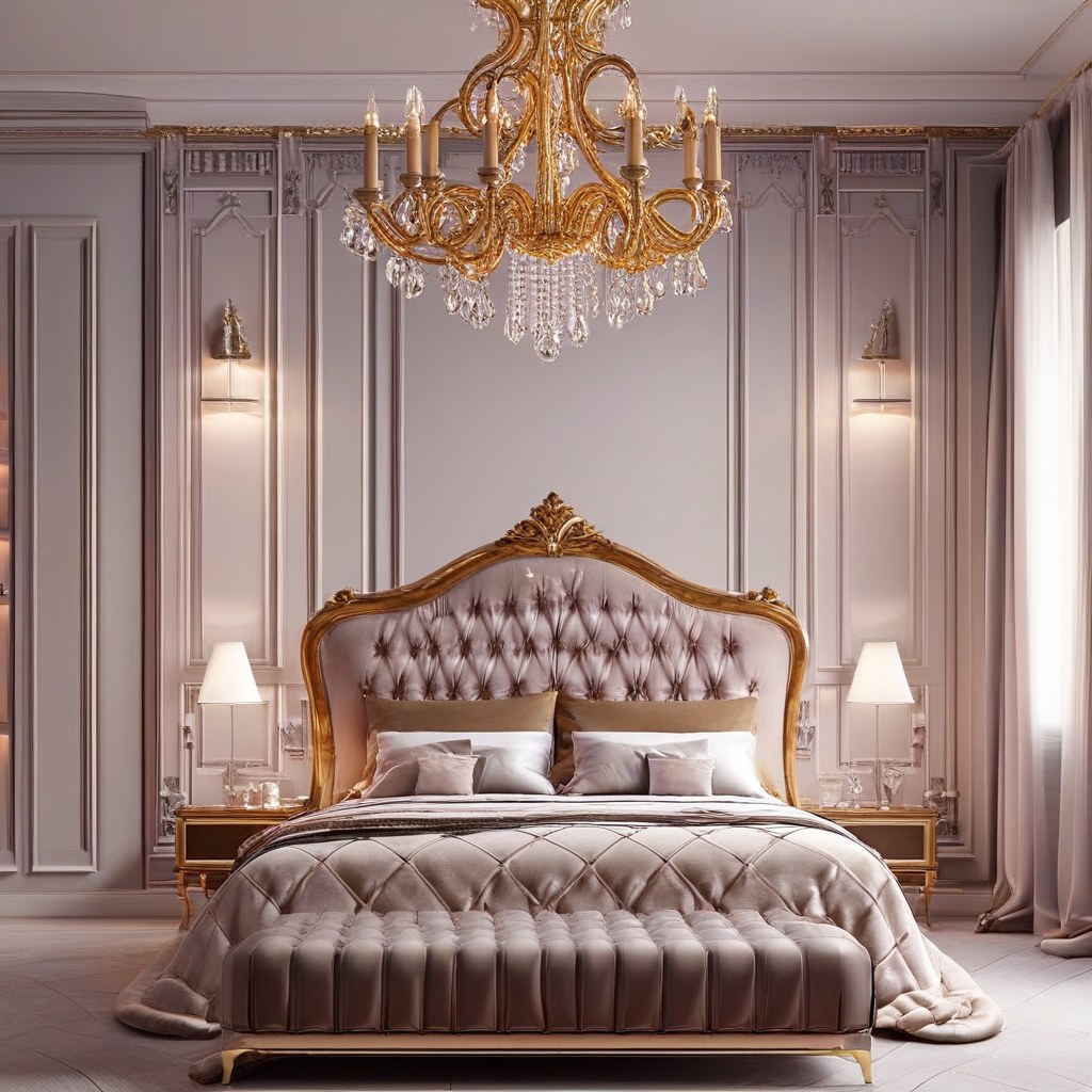 Kronleuchter Berlin: Barock Kronleuchter im Wohnzimmer von Casa Padrino