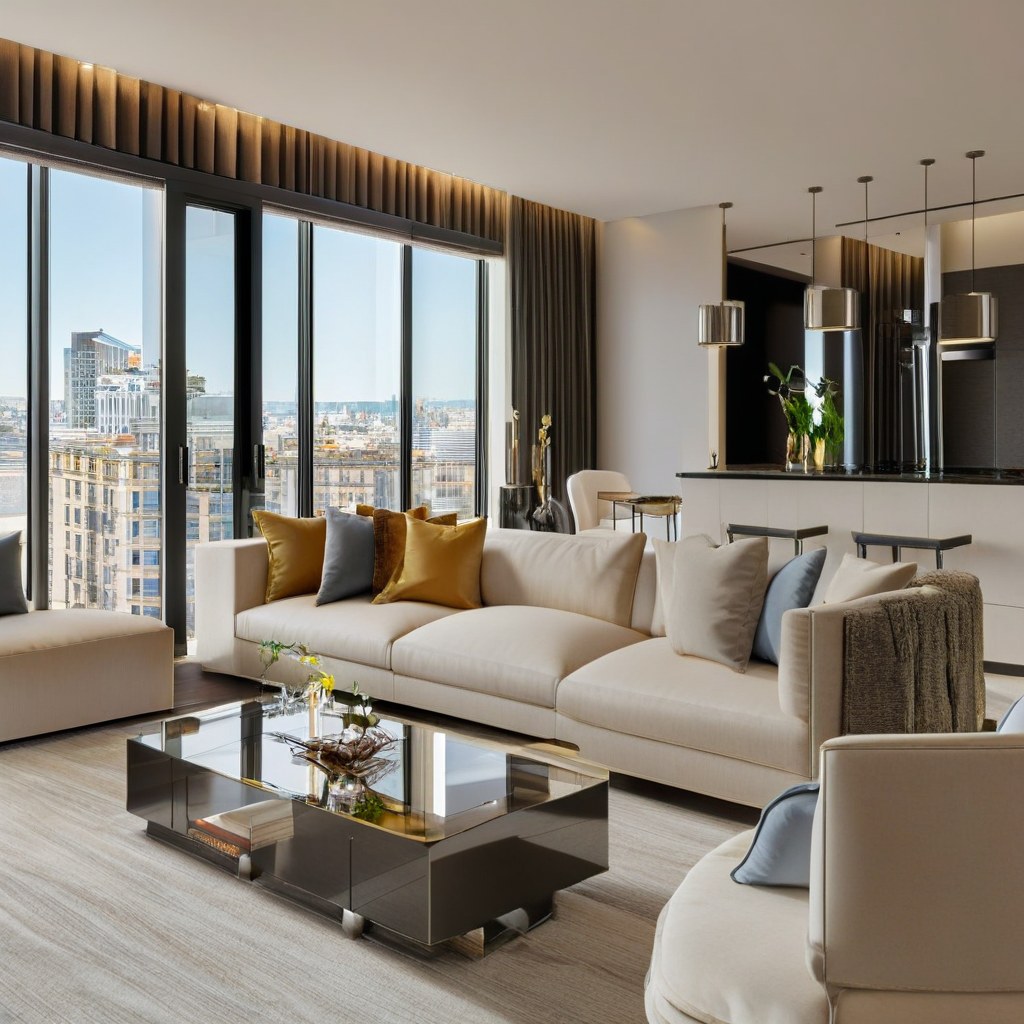 Kronleuchter Berlin: Luxus Kronleuchter im Penthouse von Casa Padrino