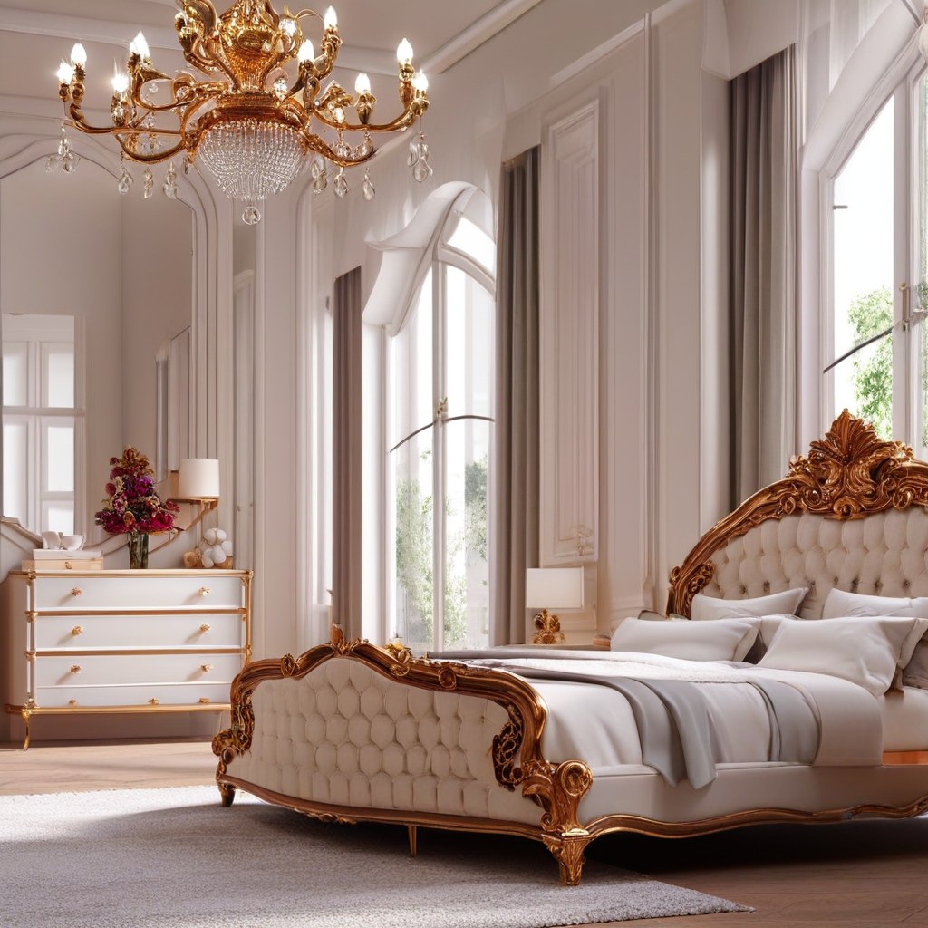 Kronleuchter Düsseldorf: Barock Kronleuchter im Wohnzimmer von Casa Padrino