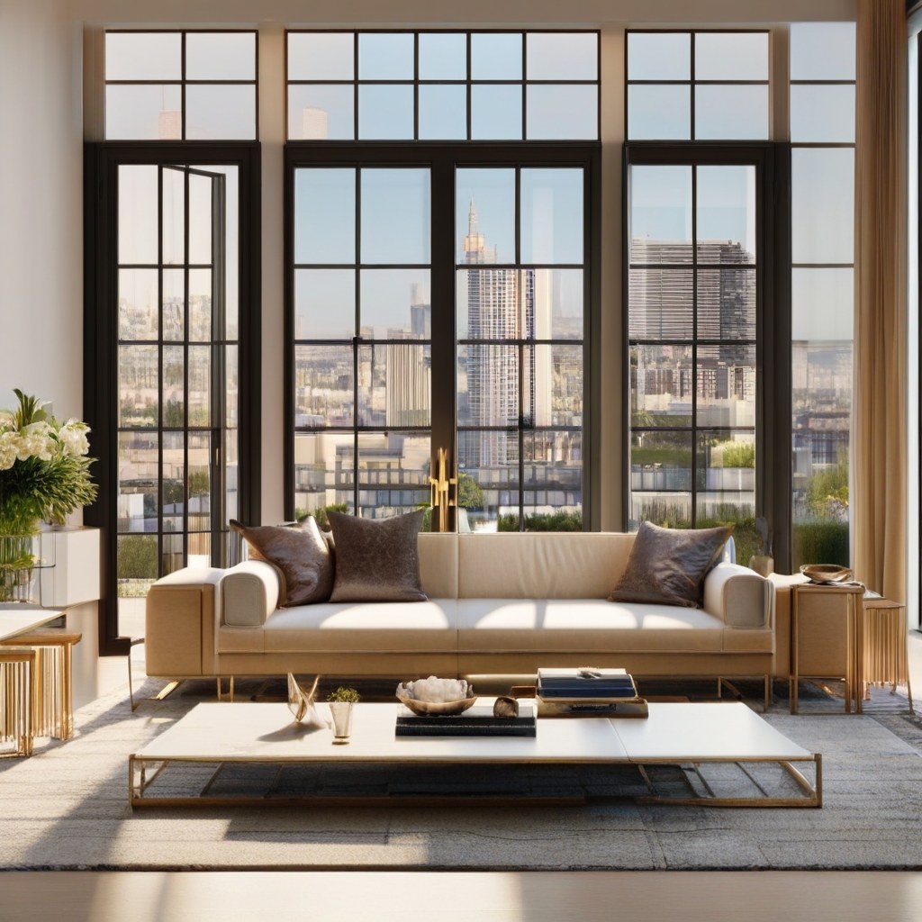 Kronleuchter Düsseldorf: Luxus Kronleuchter im Medienhafen Penthouse von Casa Padrino