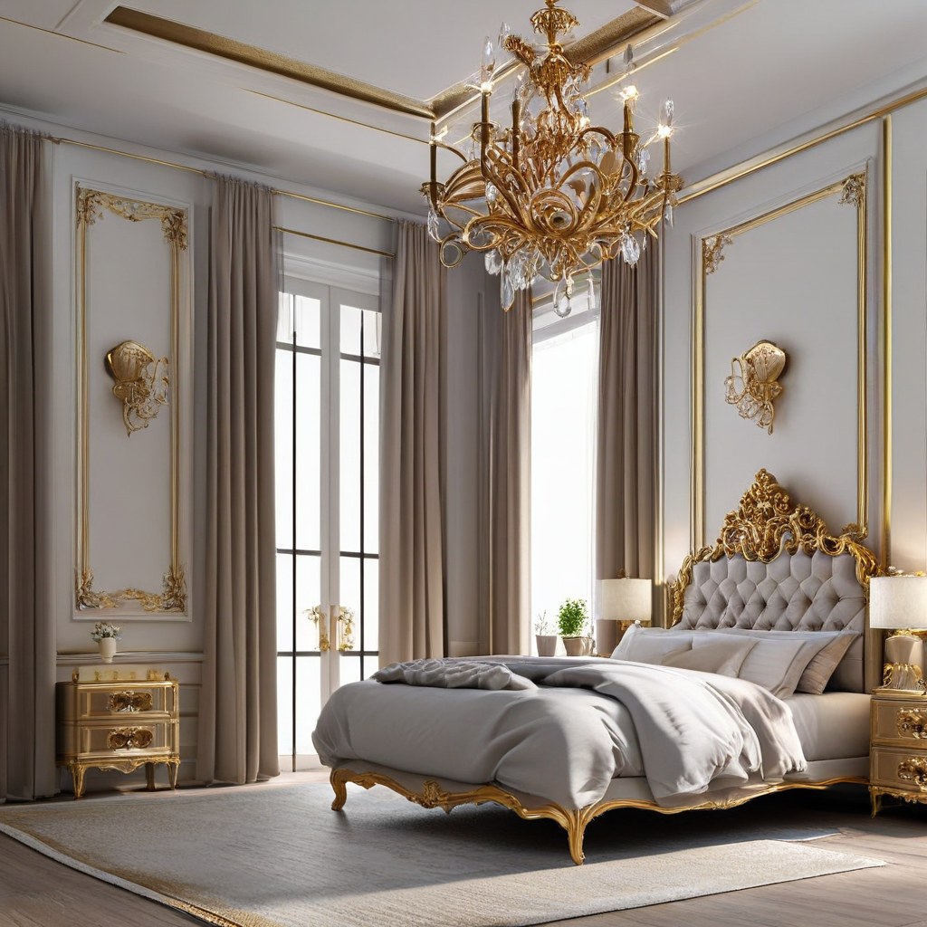 Kronleuchter Frankfurt: Barock Kronleuchter im Wohnzimmer von Casa Padrino