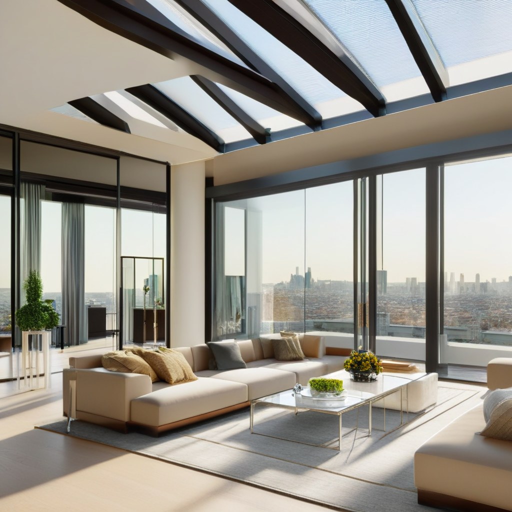 Kronleuchter Frankfurt: Luxus Kronleuchter im Skyline Penthouse von Casa Padrino