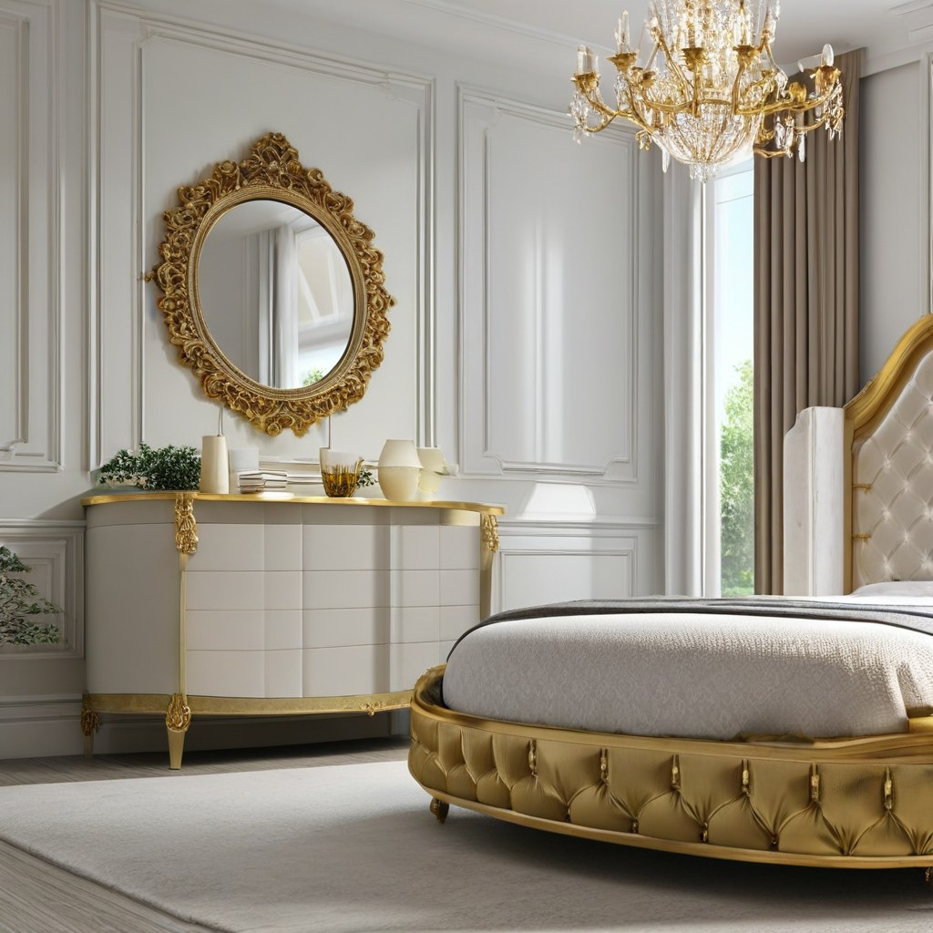 Kronleuchter Hamburg: Barock Kronleuchter im Wohnzimmer von Casa Padrino