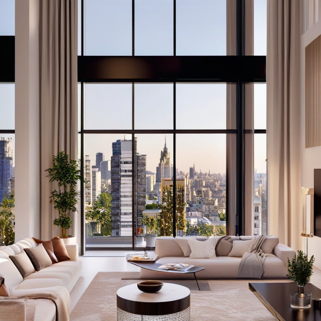 Kronleuchter Hamburg: Luxus Kronleuchter in einem HafenCity Penthouse von Casa Padrino