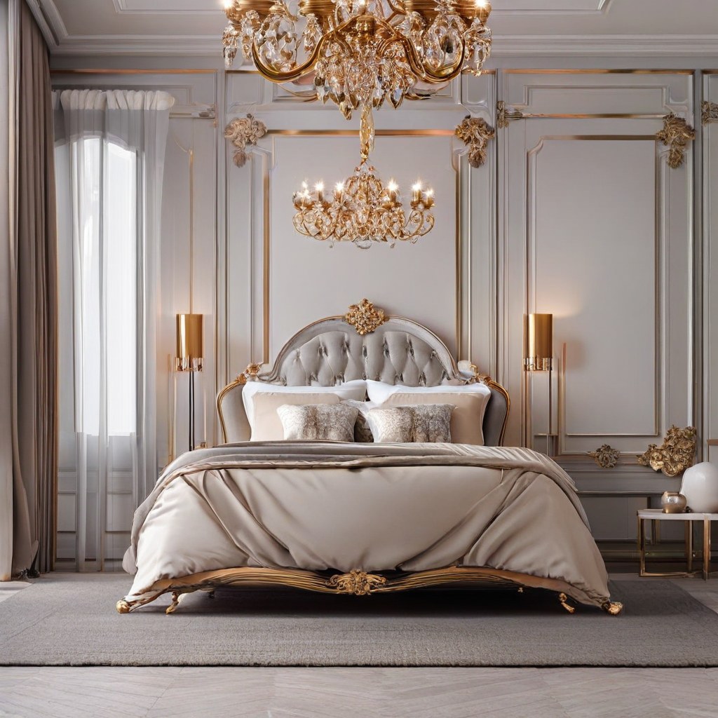 Kronleuchter München: Barock Kronleuchter im Wohnzimmer von Casa Padrino