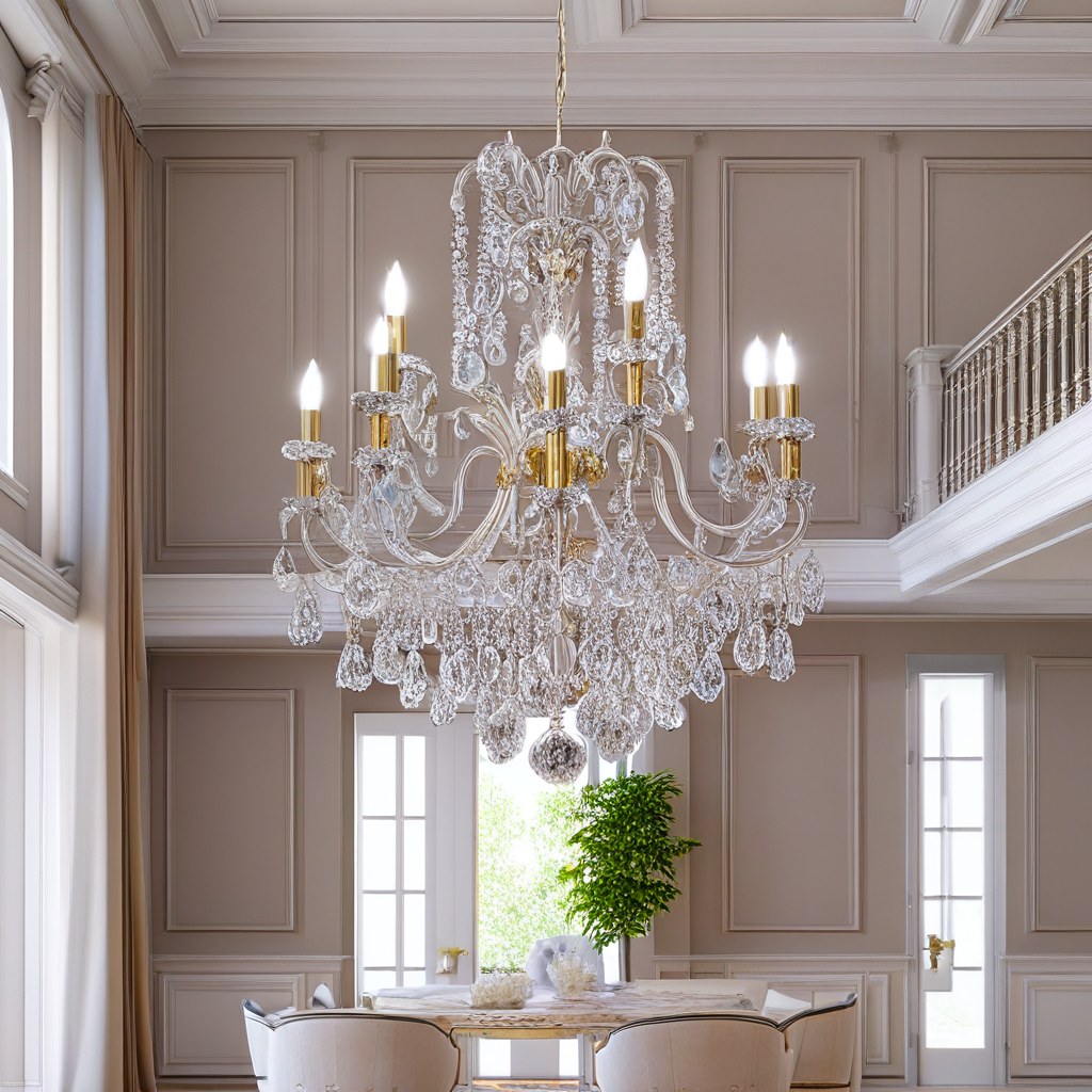 Lüster Frankfurt: Barock Lüster im Wohnzimmer von Casa Padrino